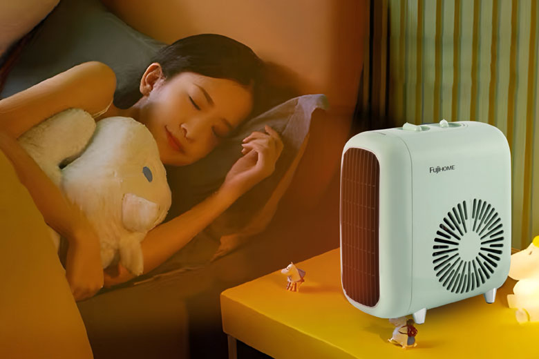 So sánh sưởi gốm và sưởi dầu - Sưởi gốm kích thước nhỏ gọn phù hợp phòng nhỏ