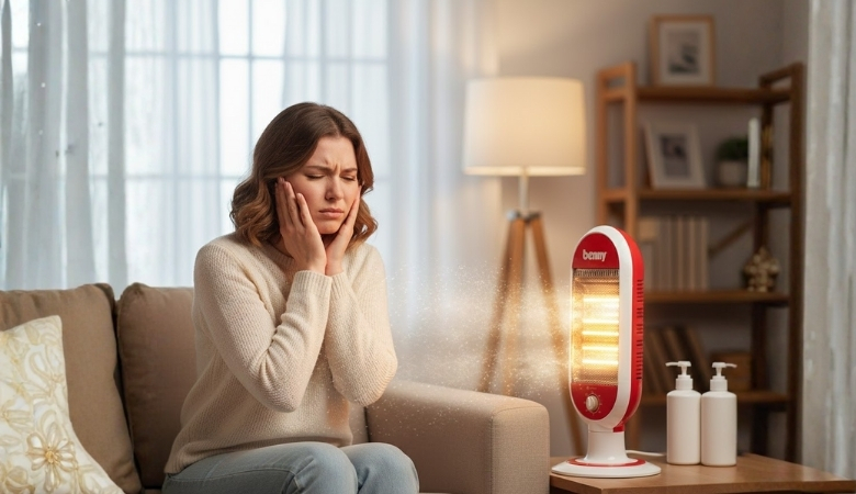 Dùng quạt sưởi có hại không - gây khô da