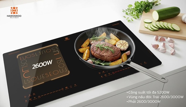 Cách chọn công suất bếp từ Hawonkoo