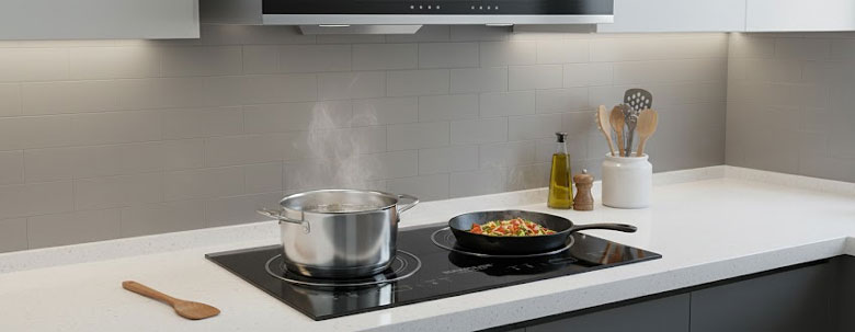 Bếp hồng ngoại đôi Sunhouse tiện dụng nấu 2 món cùng lúc