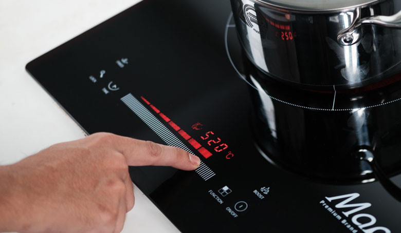 Bếp hồng ngoại Sunhouse với bàn điều khiển cảm ứng tiện dụng