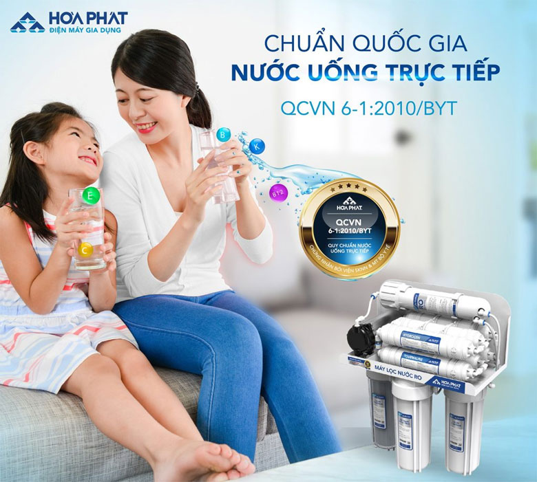 Máy lọc nước Hòa Phát đạt quẩn quốc gia nước uống trực tiếp