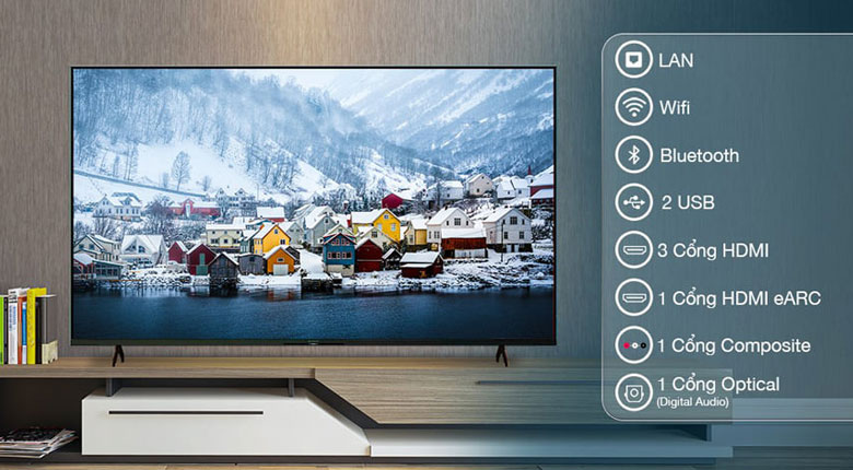 Đánh giá Tivi Sony 55X80K: Đa dạng cổng kết nối
