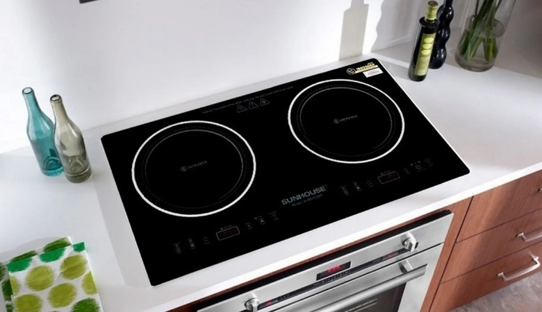 Bếp từ Sunhouse 2 vùng nấu