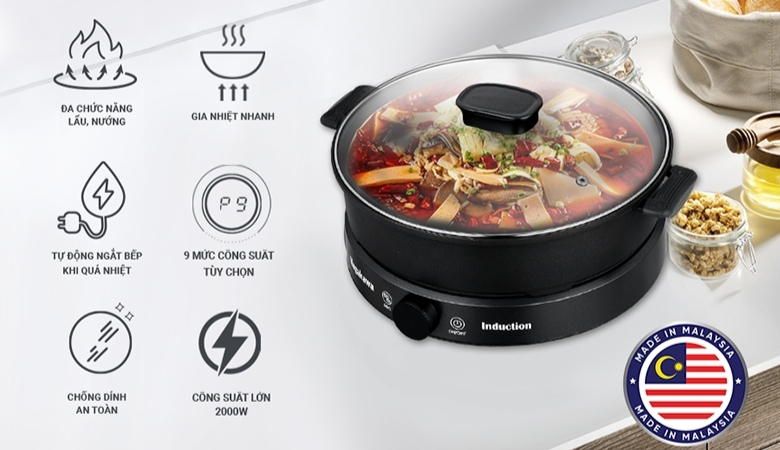 Bếp từ Nagakawa nhiều được người tiêu dùng đánh giá cao