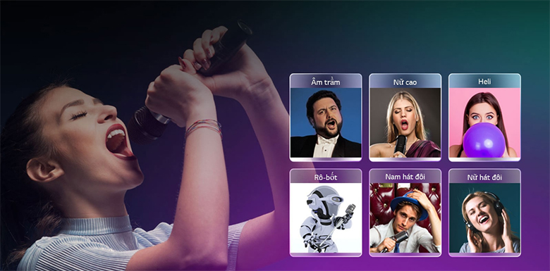 18 hiệu ứng giọng hát - Loa kéo karaoke LG Xboom RL2 50W