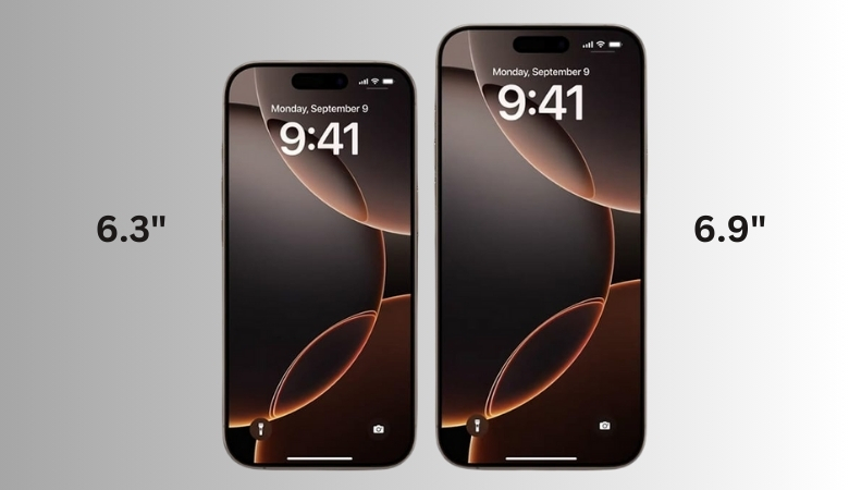So sánh iPhone 16 Pro và 16 Pro Max về thiết kế và kích thước
