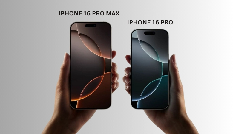 So sánh iPhone 16 Pro và 16 Pro Max về màn hình