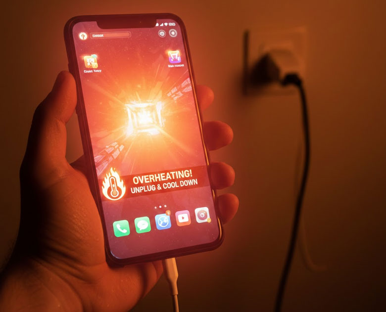 Điện thoại bị nóng do vừa sạc vừa sử dụng