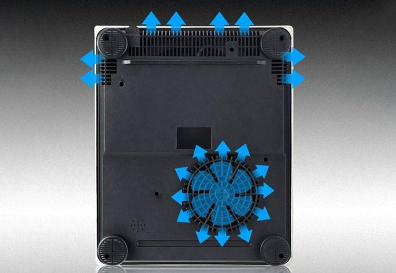 Nên lắp bếp từ âm hay dương - Bếp từ dương tản nhiệt tốt