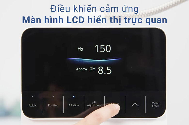 Máy lọc nước Panasonic điều khiển cảm ứng, màn hình lớn