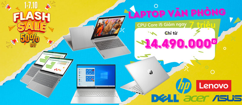 Top 5 Laptop Sinh Viên 2022 Tốt Nhất - Flash Sale giảm tới 50% cho laptop Core-i5