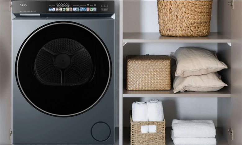 Thiết kế hiện tại, tiện lợi - Máy sấy Aqua Inverter 10 kg AD10-AR377U1L(GN)