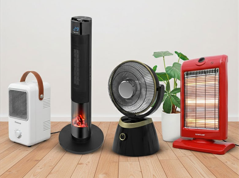 Quạt sưởi có tốn điện không - Các loại quạt sưởi phổ biến