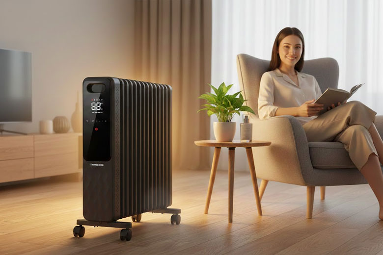 Máy sưởi dầu có an toàn không - Luôn giữ độ ẩm tự nhiên trong phòng