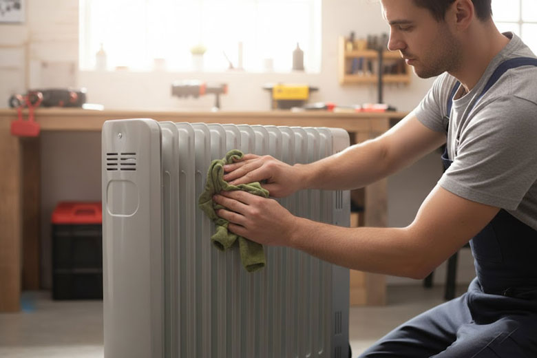 Máy sưởi dầu có cần thay dầu không - Nên lau chùi máy định kỳ