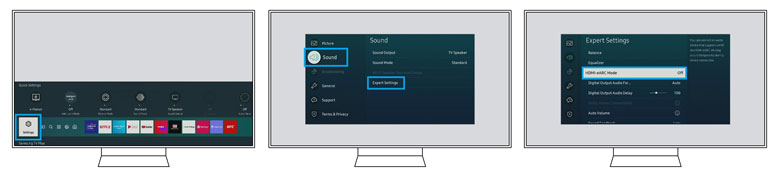 cài đặt chế độ HDMI eARC trên TV