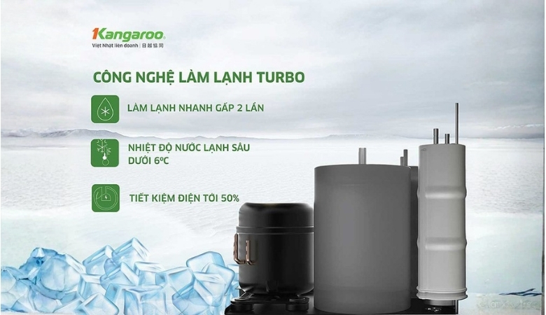 Máy lọc nước Kangaroo công nghệ làm lạnh sâu nhanh chóng