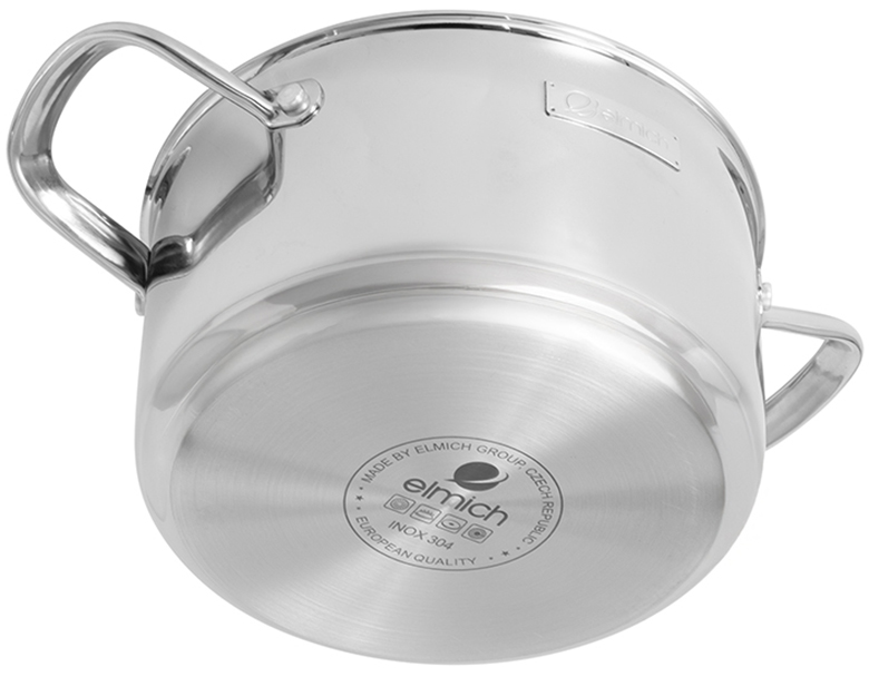 Bộ nồi inox 3 lớp đáy liền Elmich EL2485IN01 size 16, 18, 20, 24 cm