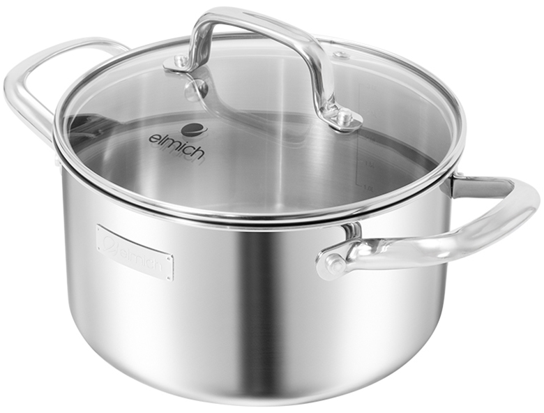  Bộ nồi Inox liền khối Elmich Elmich EL2485IN01 bắt từ nhanh 