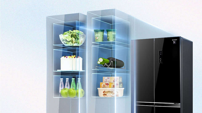 Tủ lạnh Sharp Inverter SJ-FXP510VG-BK 4 cánh
