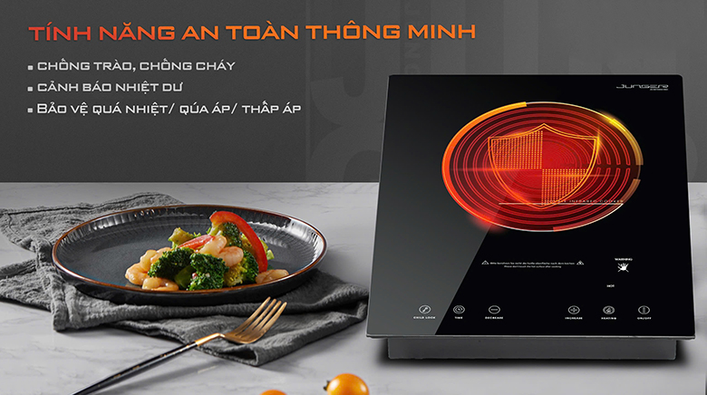 Tính năng an toàn, thông minh - Bếp hồng ngoại đơn Junger IS-19