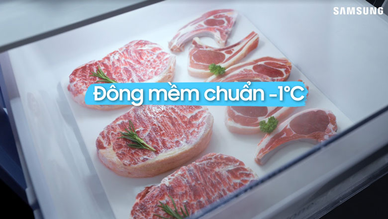 Ngăn đông mềm -1 độ C của Samsung