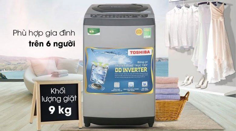 Náy giặt Toshiba với thương hiệu từ Nhật Bản