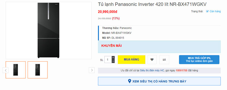Tủ lạnh Panasonic NR BX471WGKV cùng xác định sản phẩm tốt không?