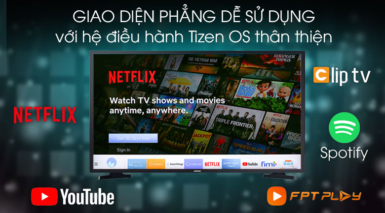 Tivi Samsung 43 inch UA43T6500 hệ điều hành Tizen OS