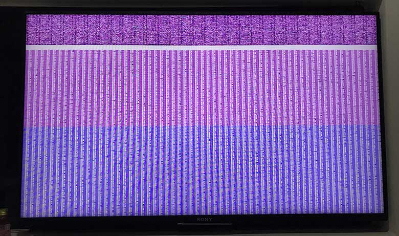 Lỗi màn hình Tivi Sony bị sẻ sọc màn hình