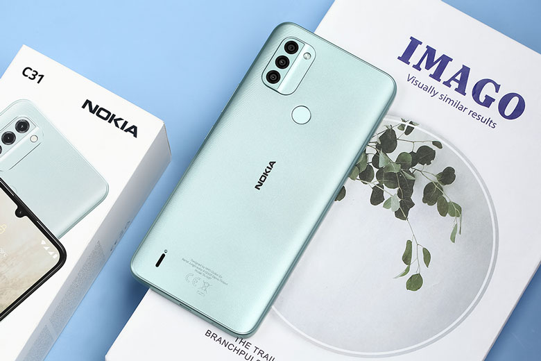 Điện thoại Nokia C31 4GB/128GB Xanh thiên thanh - Thiết kế hiện đại, màu sắc thời thượng