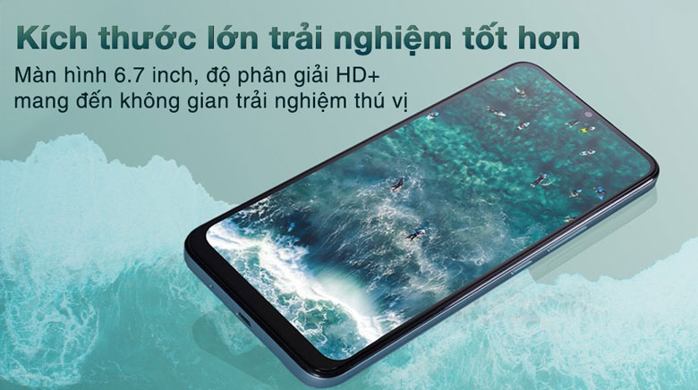 Điện thoại Nokia C31 4GB/128GB Xanh thiên hà - Màn hình kích thước lớn