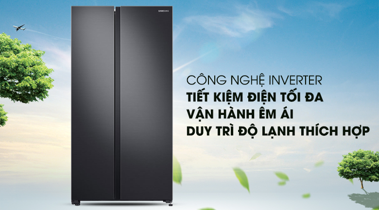 Tủ lạnh Samsung RS62R5001B4SV dùng công nghệ tiết kiệm điện năng