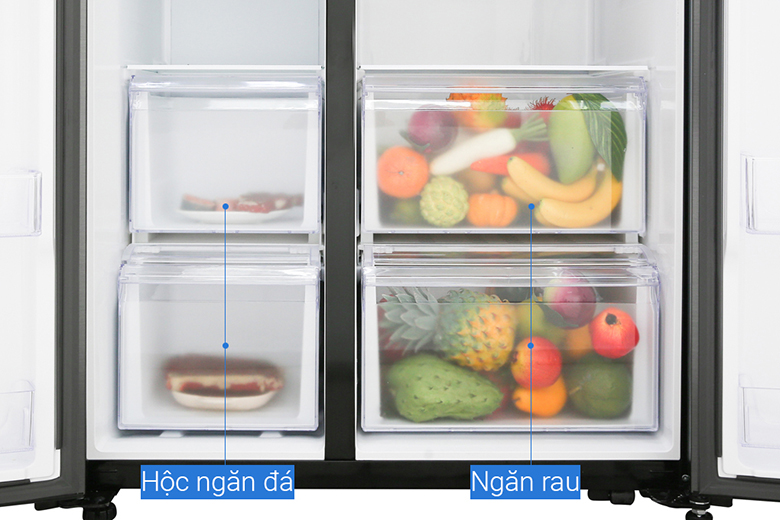 Tủ lạnh RS62R5001B4SV có hộp đựng thực phẩm rộng