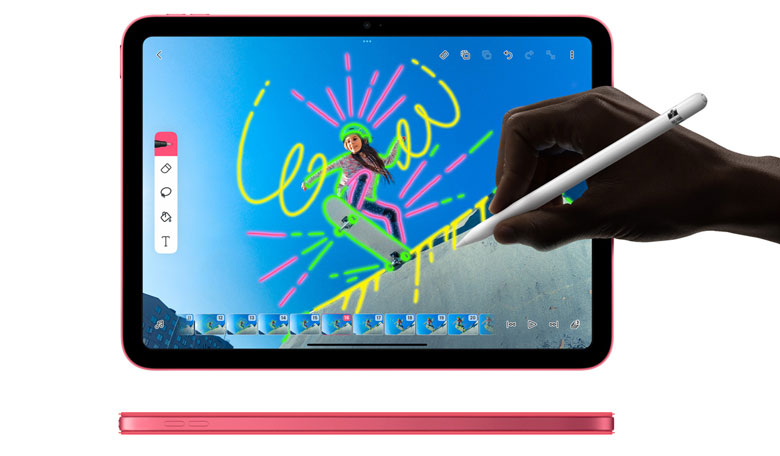 Máy tính bảng Apple iPad 10 2022 WiFi 256GB Pink MPQC3ZA/A - Màu sắc nữ tính, kiểu dáng thời thượng