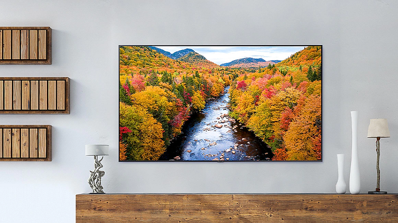 Smart Tivi Samsung 4K 65 inch UA65AU7700 với thiết kế 3 cạnh không viền