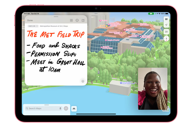 Máy tính bảng Apple iPad 10 (2022) 10.9" Cellular 256GB Pink MQ6W3ZA/A - Kết nối Wifi 6 thần tốc