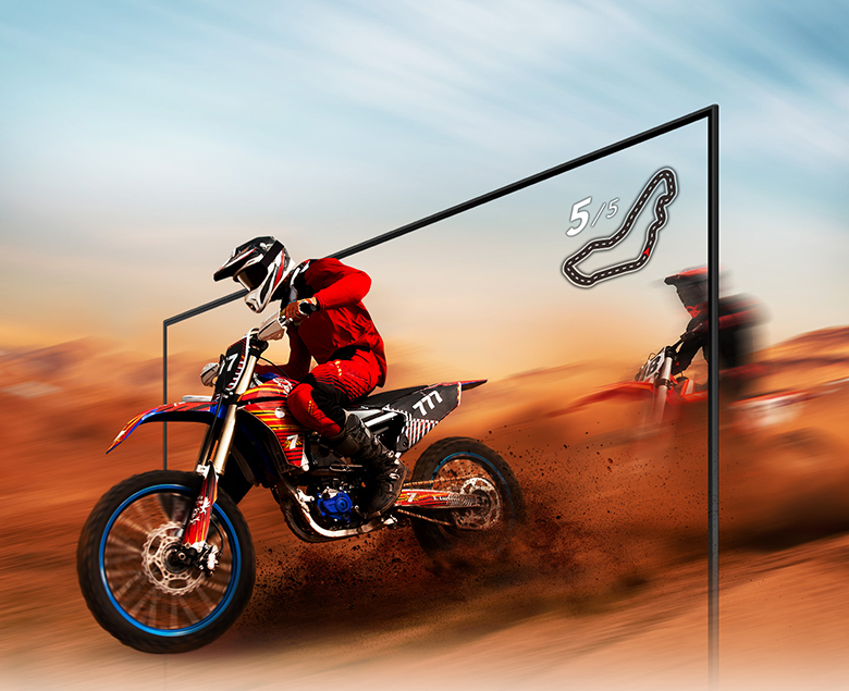 Smart Tivi Samsung 4K 65 inch UA65AU8000 tích hợp công nghệ Motion Xcelerator hình ảnh chuyển động