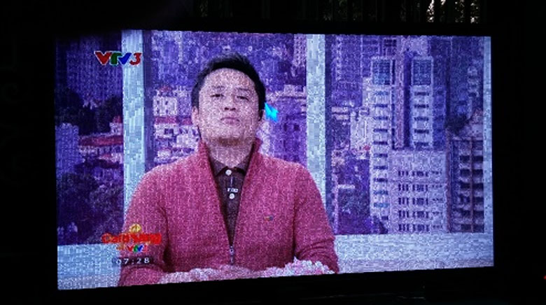 Tivi Panasonic bị sọc màn hình do video