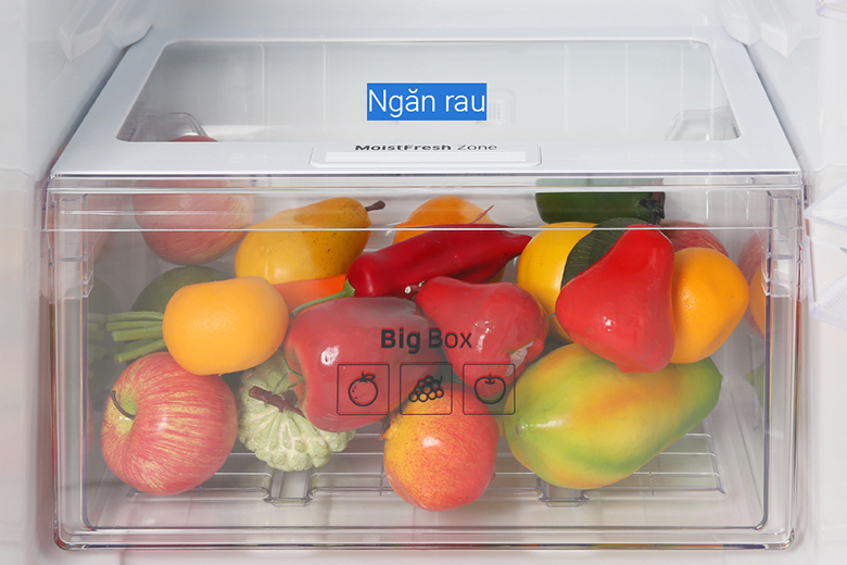 Tủ lạnh Samsung Inverter 208 lít RT20HAR8DBU SV căn chứa rua quả cân bằng độ ẩm
