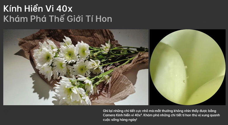 Điện thoại Oppo Reno8 T 4G 8GB/256GB Đen CPH2481 - Camera kính hiển vi 40x