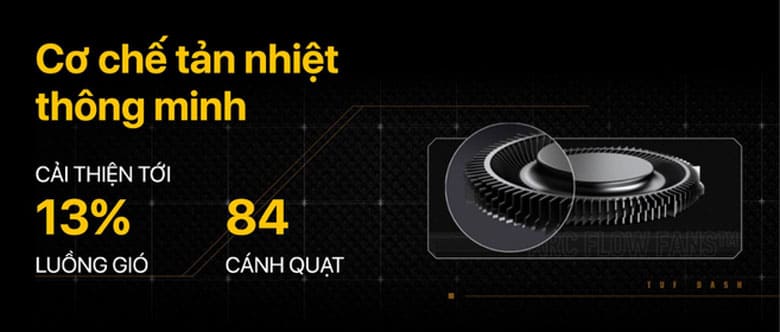 Laptop Asus Gaming TUF Dash F15 FX517ZC-HN077W - Tản nhiệt thông minh và hiệu quả