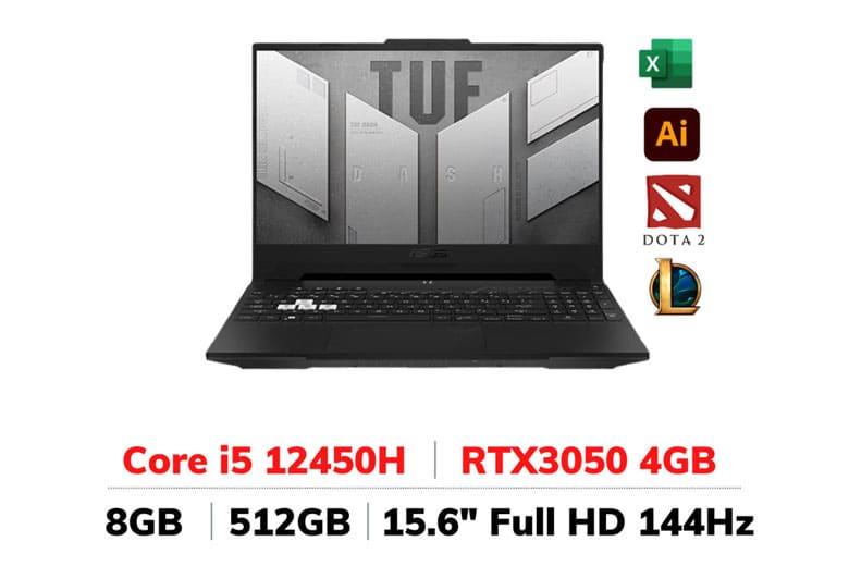 Laptop Asus Gaming TUF Dash F15 FX517ZC-HN077W