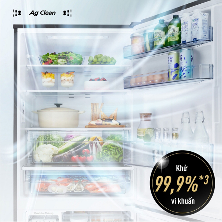 Tủ lạnh Panasonic NR-BX421WGKV công nghệ khử mùi kháng khuẩn