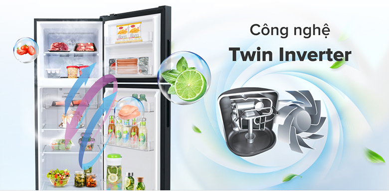 Tủ lạnh Aqua Inverter 283 lít AQR-T299FA(FB) công nghệ tiết kiệm điện