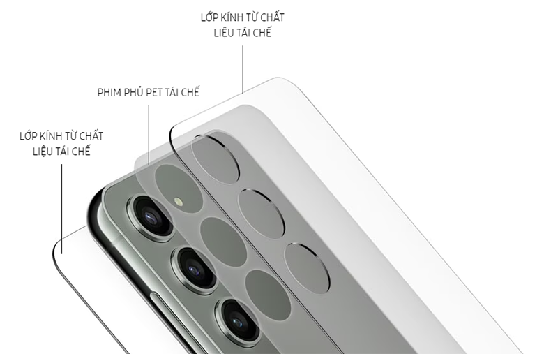 Điện thoại Samsung Galaxy S23 8GB/256Gb vật liệu thân thiện với môi trường