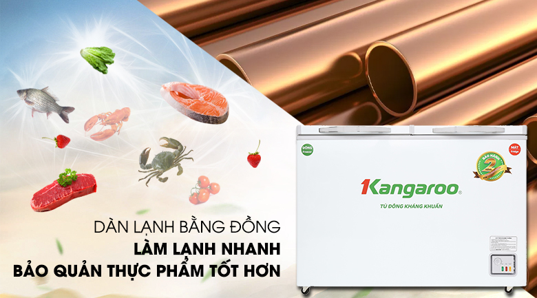 Tủ đông Kangaroo KG400NC2 công nghệ tiết kiệm điện