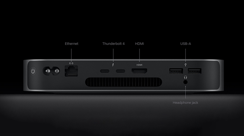 Máy tính để bàn Apple Mac Mini M2 đầy đủ kết nối