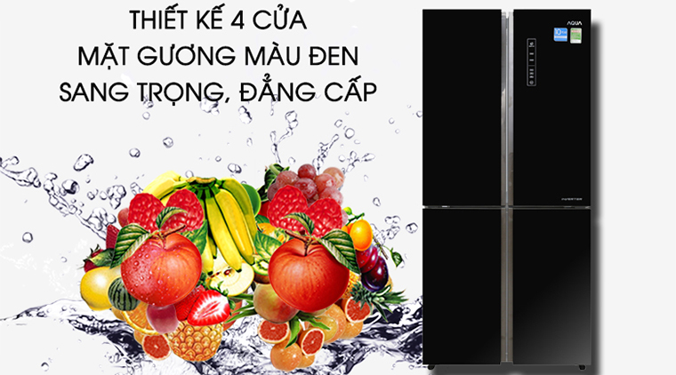 Tủ lạnh 4 cánh giá dưới 20 triệu Inverter 456 lít AQR-IG525AM(GB)